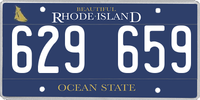RI license plate 629659