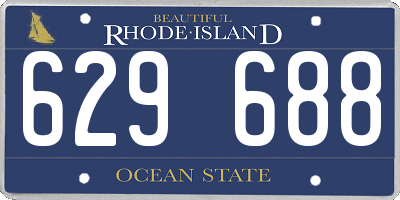 RI license plate 629688