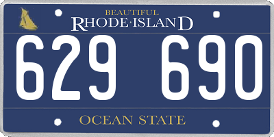 RI license plate 629690