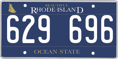 RI license plate 629696