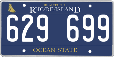 RI license plate 629699
