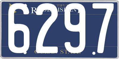 RI license plate 6297