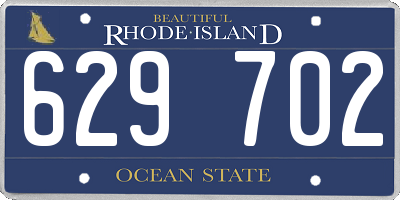 RI license plate 629702