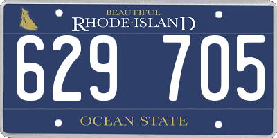 RI license plate 629705