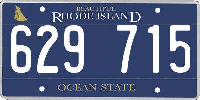 RI license plate 629715