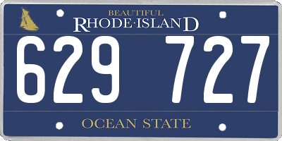 RI license plate 629727