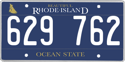 RI license plate 629762