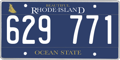 RI license plate 629771