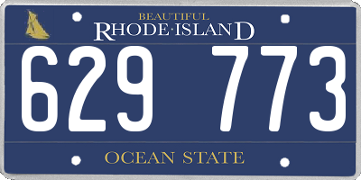RI license plate 629773