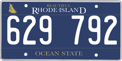 RI license plate 629792