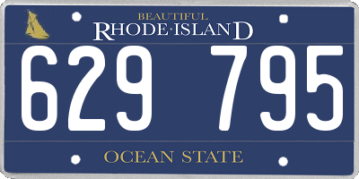 RI license plate 629795