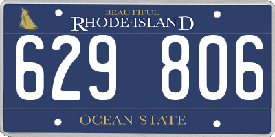RI license plate 629806