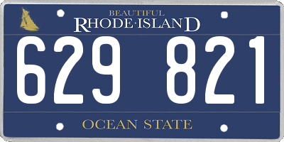 RI license plate 629821