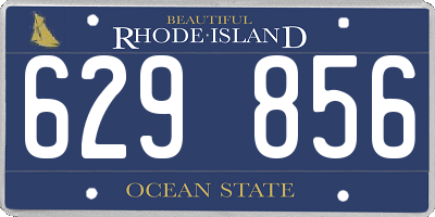 RI license plate 629856