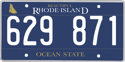 RI license plate 629871