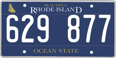 RI license plate 629877