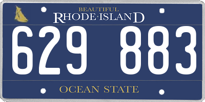 RI license plate 629883