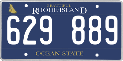 RI license plate 629889