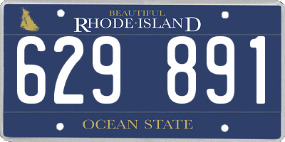 RI license plate 629891