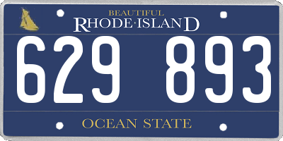 RI license plate 629893