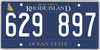 RI license plate 629897
