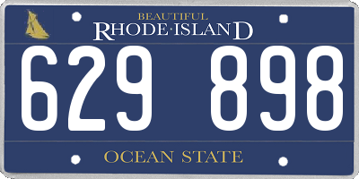 RI license plate 629898