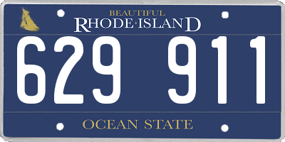 RI license plate 629911