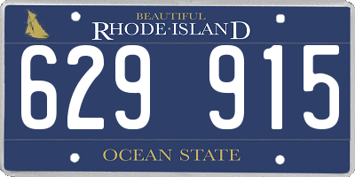 RI license plate 629915