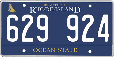 RI license plate 629924