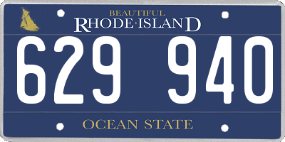RI license plate 629940