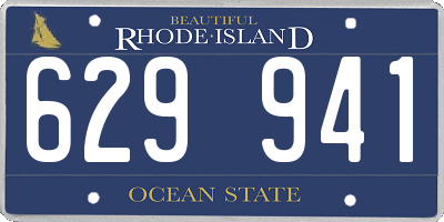 RI license plate 629941