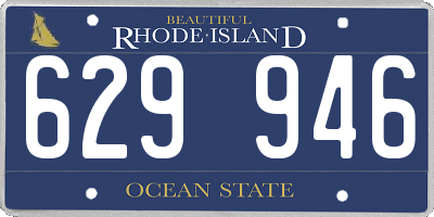 RI license plate 629946