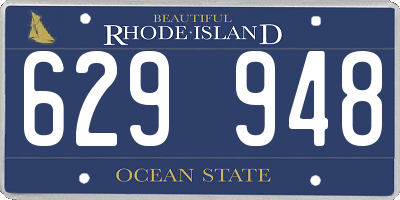 RI license plate 629948