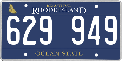 RI license plate 629949