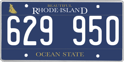 RI license plate 629950