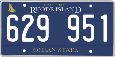 RI license plate 629951