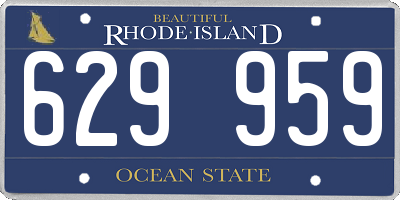 RI license plate 629959