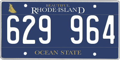 RI license plate 629964