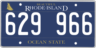 RI license plate 629966