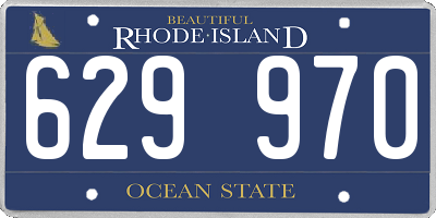 RI license plate 629970
