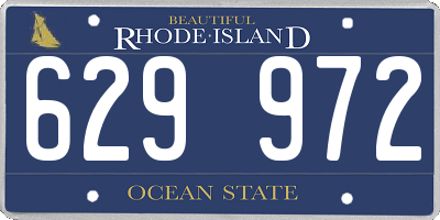 RI license plate 629972