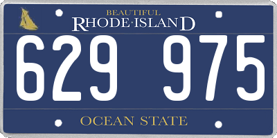 RI license plate 629975