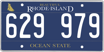 RI license plate 629979