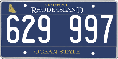 RI license plate 629997