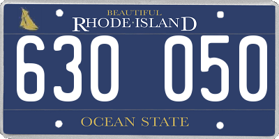 RI license plate 630050