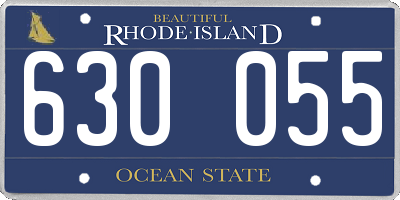 RI license plate 630055