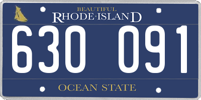 RI license plate 630091