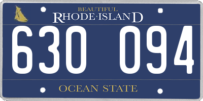 RI license plate 630094
