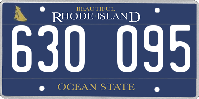 RI license plate 630095