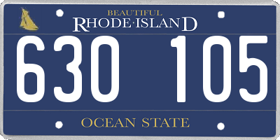 RI license plate 630105
